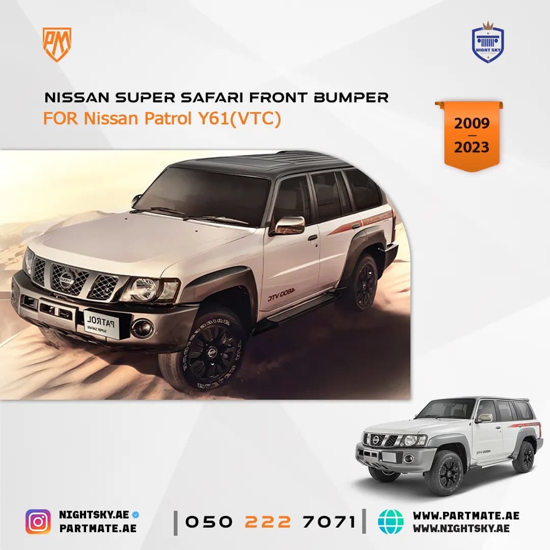 Nissan Super Safari Front Bumper (2009-2023) – No Paint