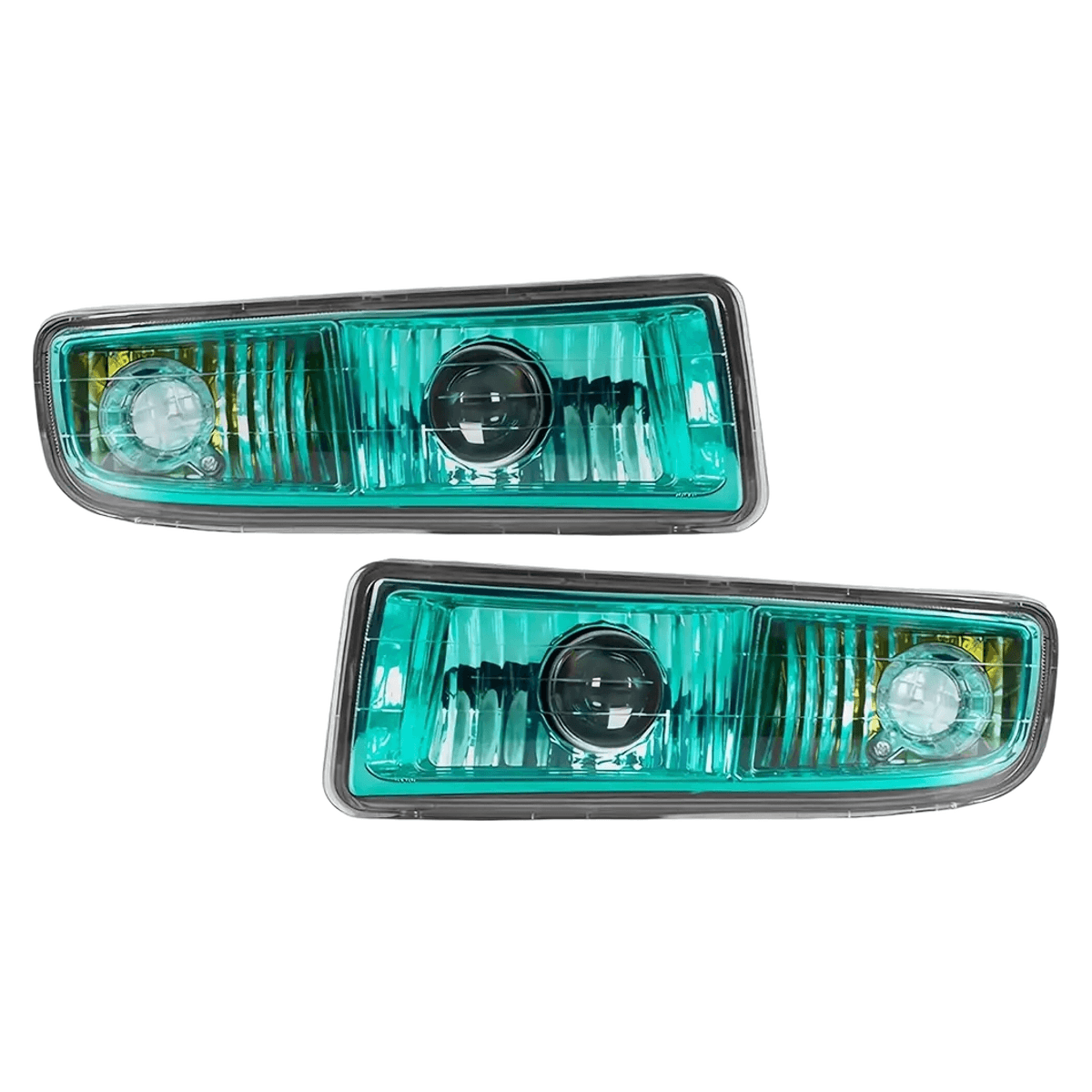 Lexus LX470 Fog Light Green Lens Pair 1998-2007