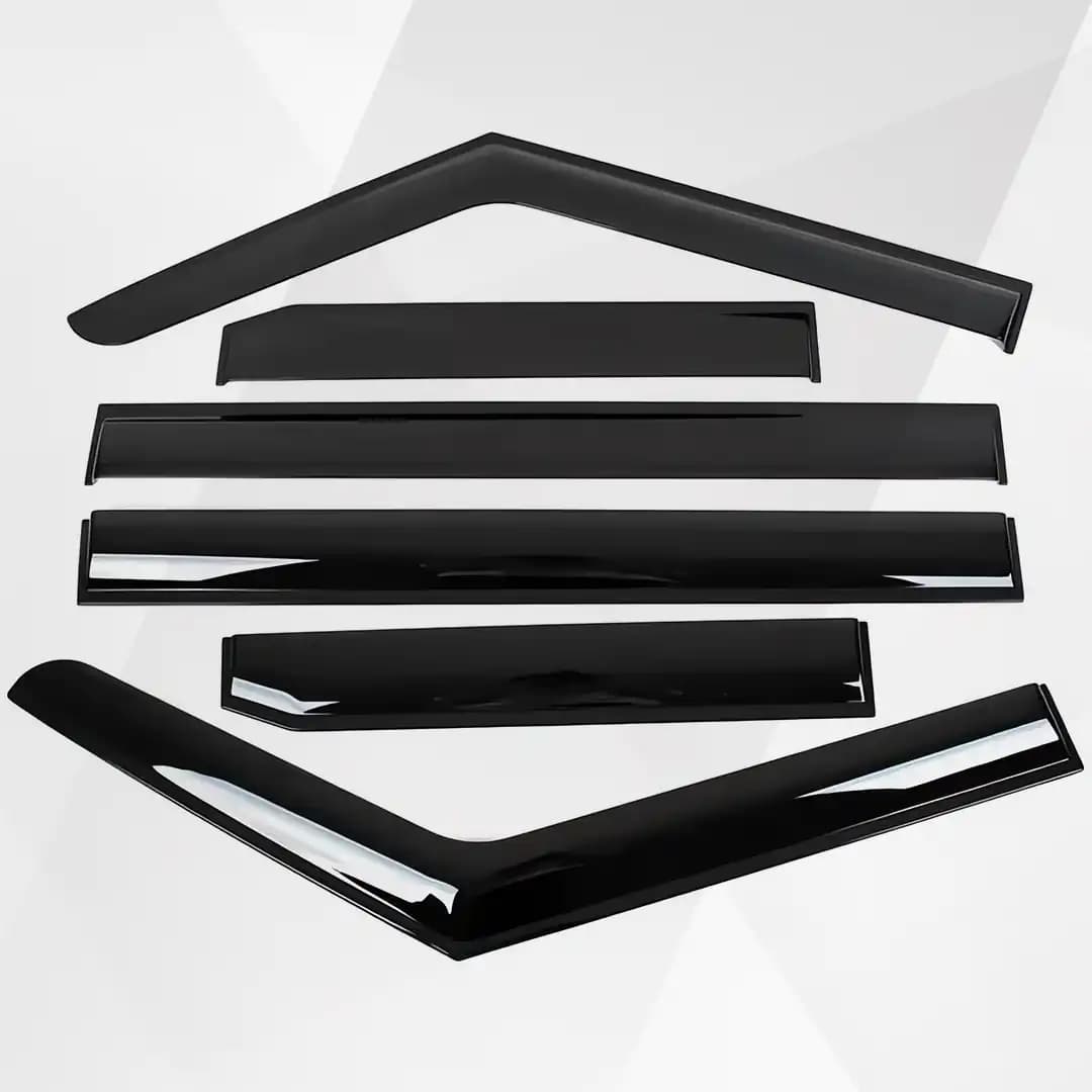 Jetour T2 Window Visors & Rain Guards (2023–2025) – 6PCS Durable Out-Channel Deflectors