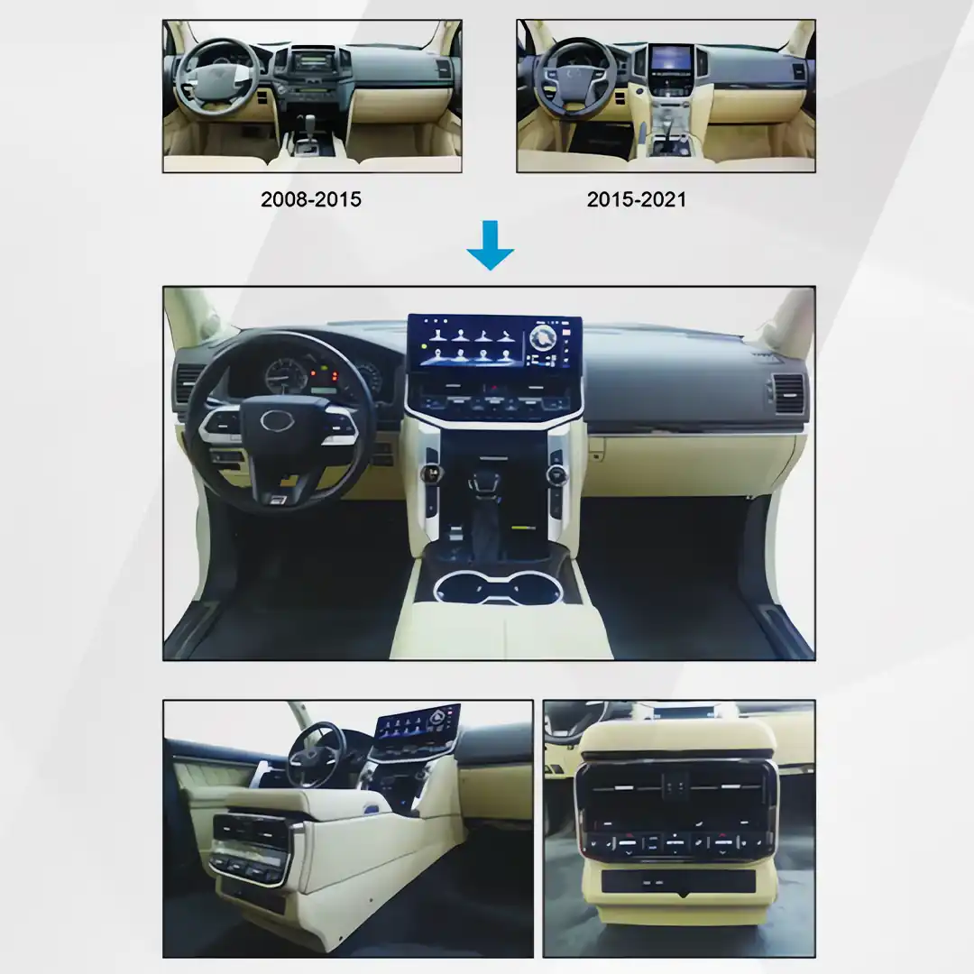Toyota Land Cruiser LC200 to LC300 Interior Upgrade Kit – 2024 Conversion