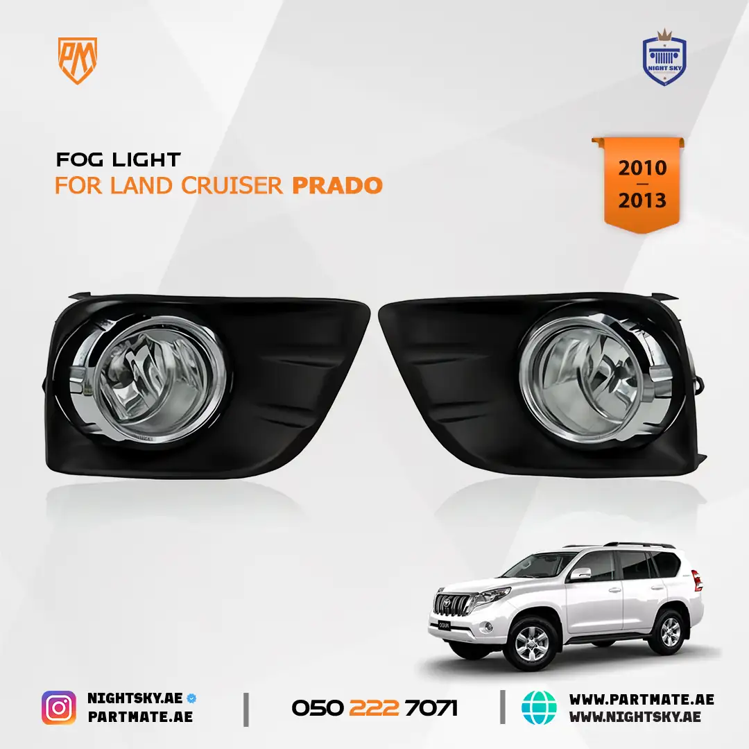 Toyota Land Cruiser Prado FJ150 Fog Light Chrome Cover 2010-2013