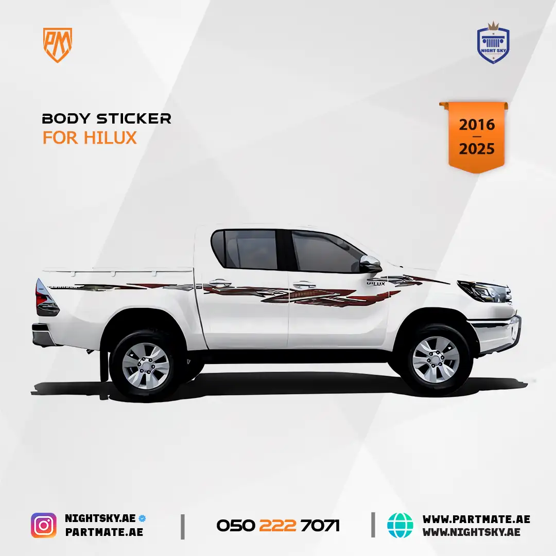 Toyota Hilux Diesel Pickup Body Vinyl Decal Sticker AM-TP-341