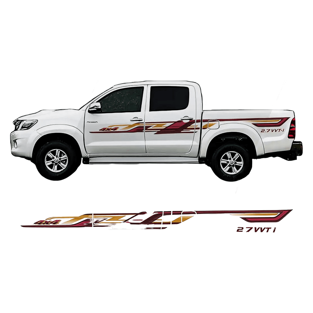Toyota Hilux 2012 Body Sticker High Quality Vinyl Decal AM-TP-2170