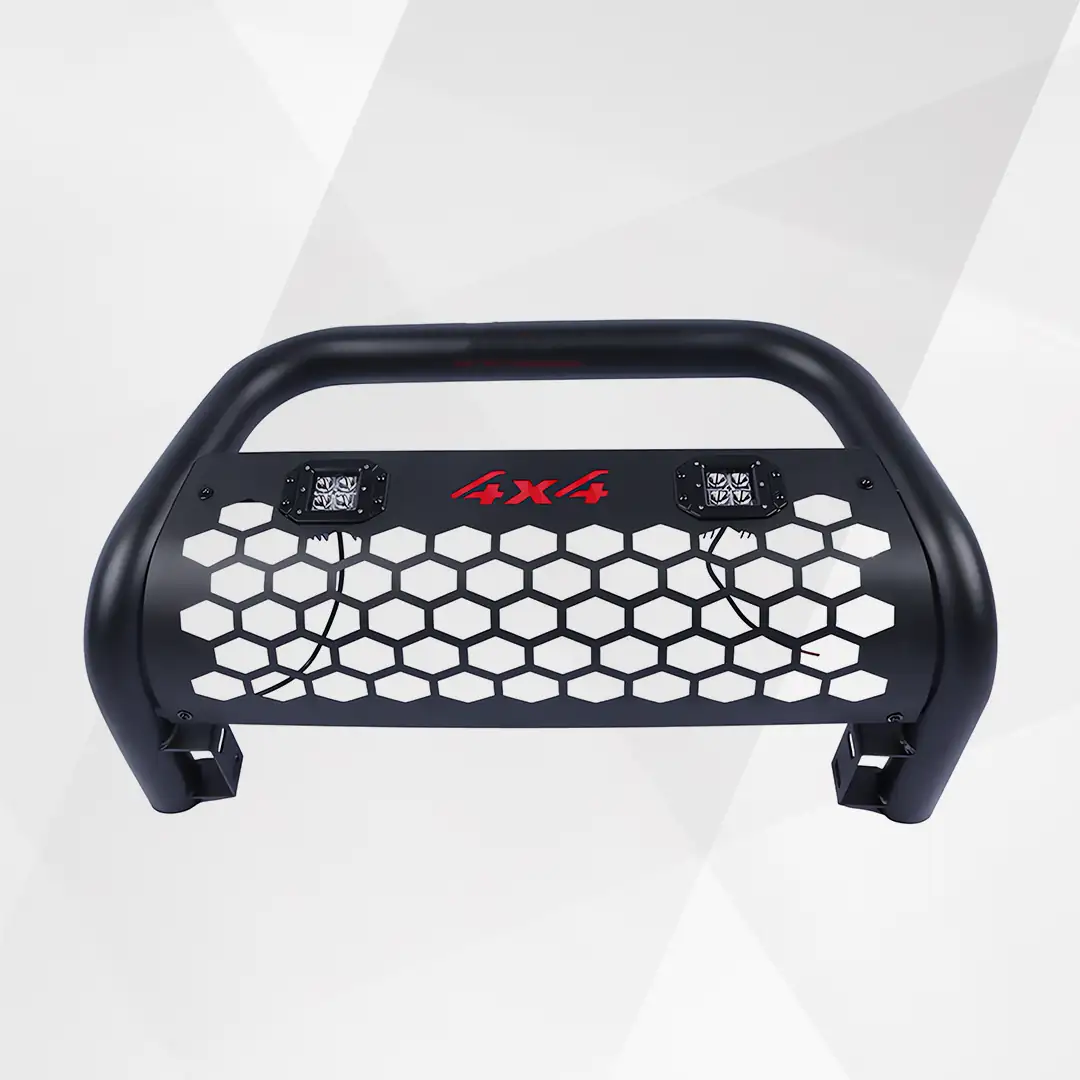 Toyota Hilux Revo Black Steel Grille Guard Bull Bar 2016-Up