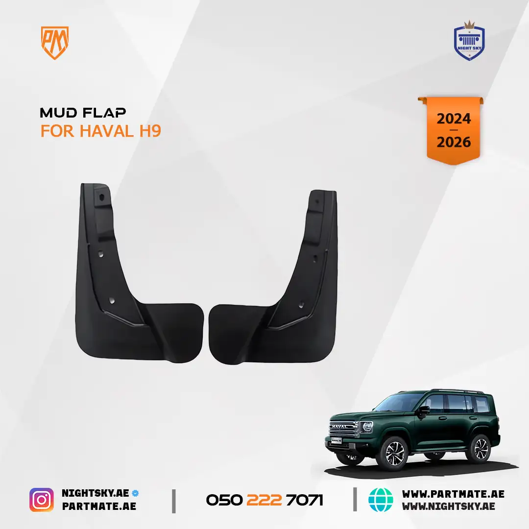 Haval H9 Mud Flap Splash Guard Set Front & Rear