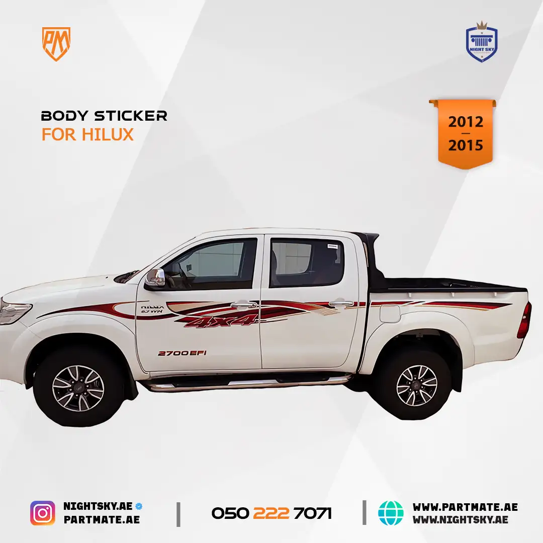 Toyota Hilux 2015 Body Sticker Vinyl Decal AM-TP263