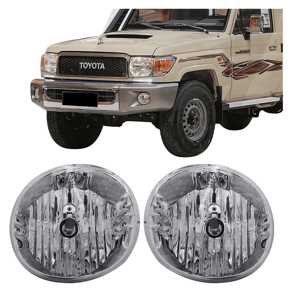 Toyota Land Cruiser Pickup Fog Light Set 2007-2016
