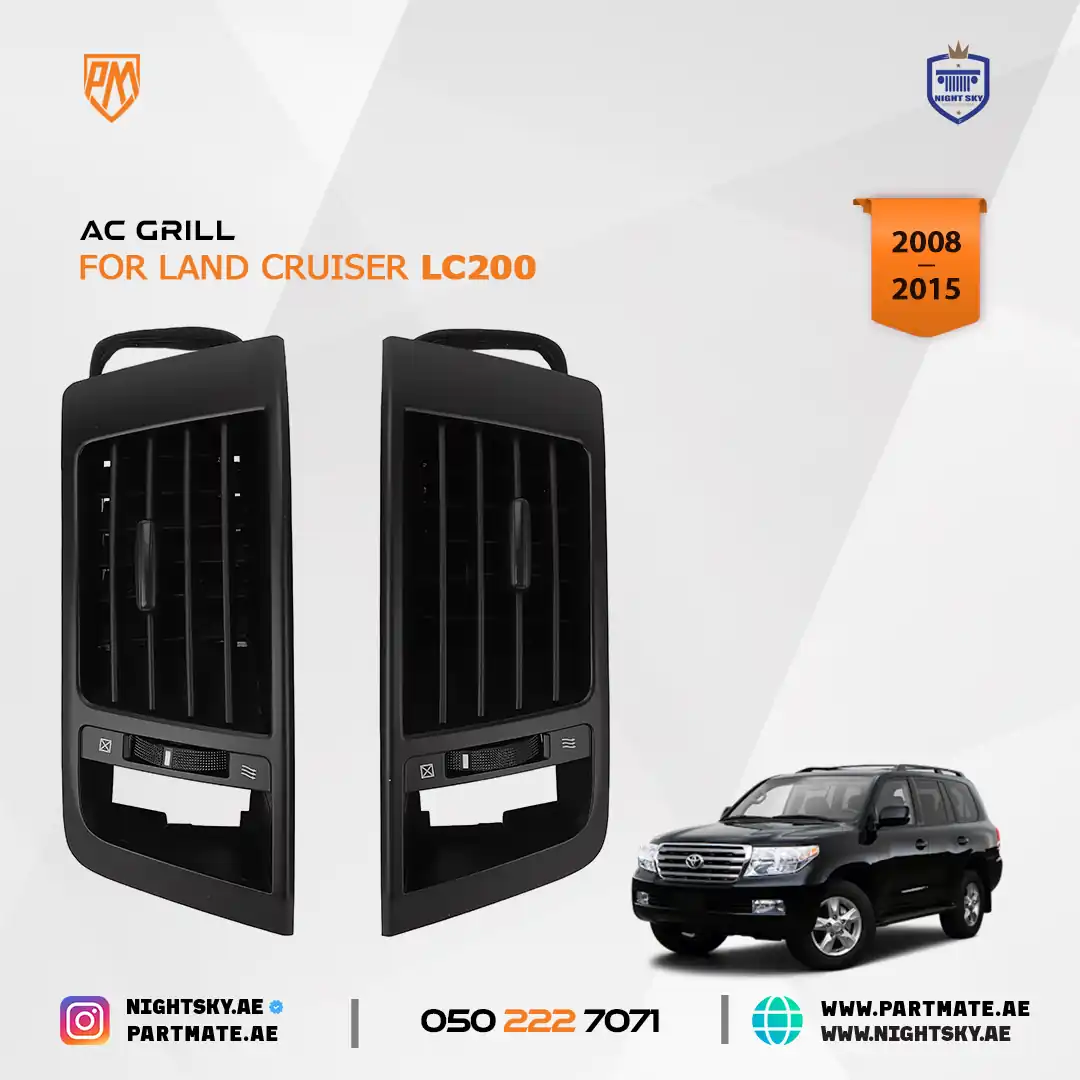 Toyota Land Cruiser LC200 2008-2015 Center Dash AC Outlet Vent Panel – Air Vent Grille