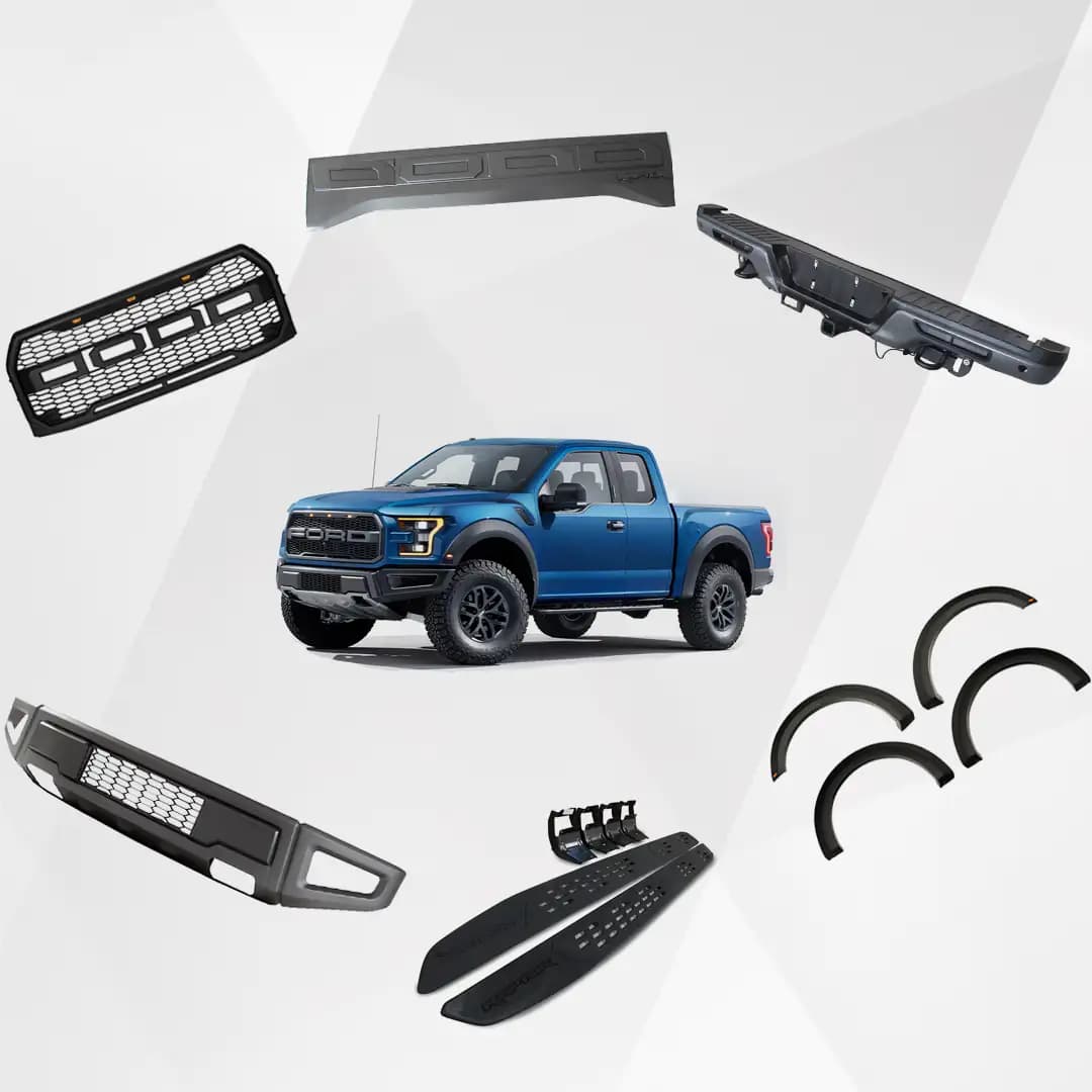 Ford F-150 4 Door 2015-2017 Raptor Style Body Kit Set
