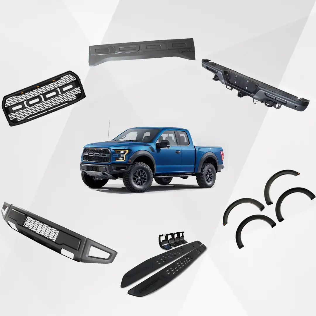 Ford F-150 4 Door 2015-2017 Raptor Style Body Kit Set
