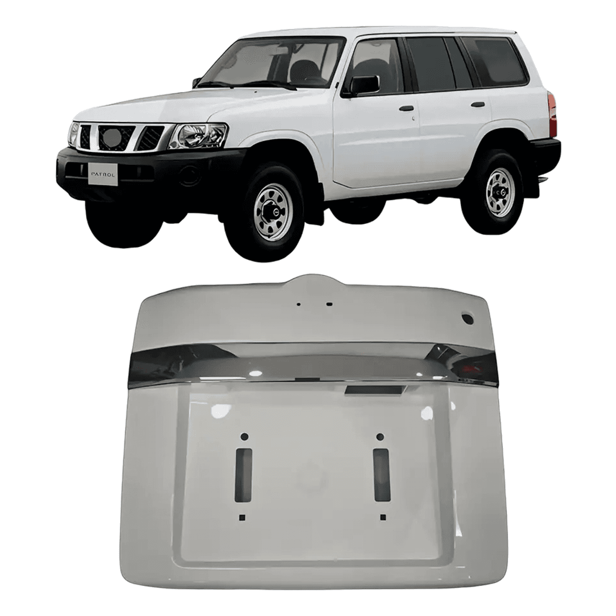 Nissan Patrol Y61 Rear License Plate Light Panel 2005-2018