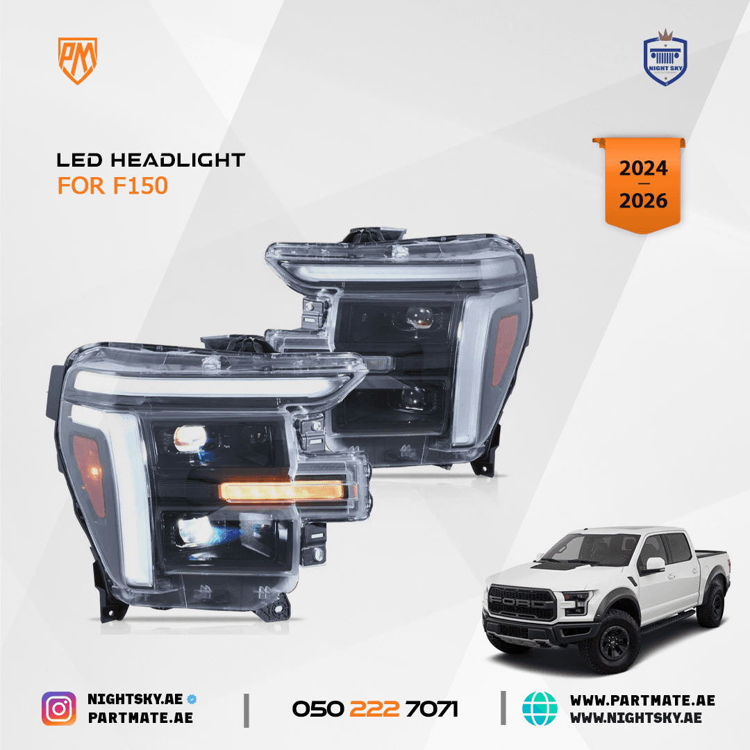 VLAND Full LED Headlights for Ford F-150 2024-2026 – White DRL