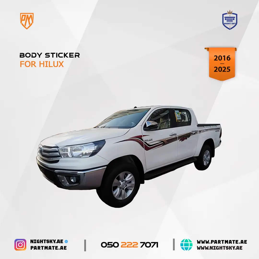 Toyota Hilux Revo 2020 Body Sticker Vinyl Decal AM-TP-340