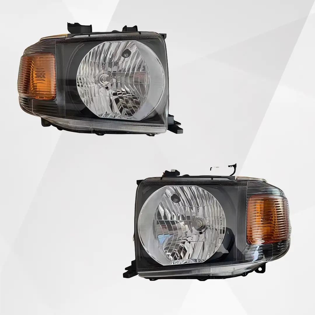 Toyota Land Cruiser Pickup Headlight Black OEM Style 2007-2023