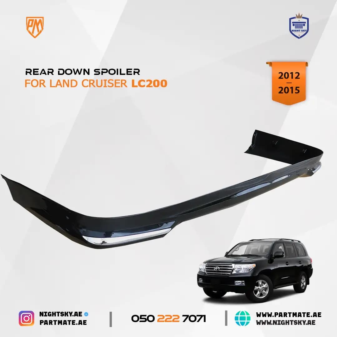 Toyota Land Cruiser FJ200 2012 Rear Down Spoiler
