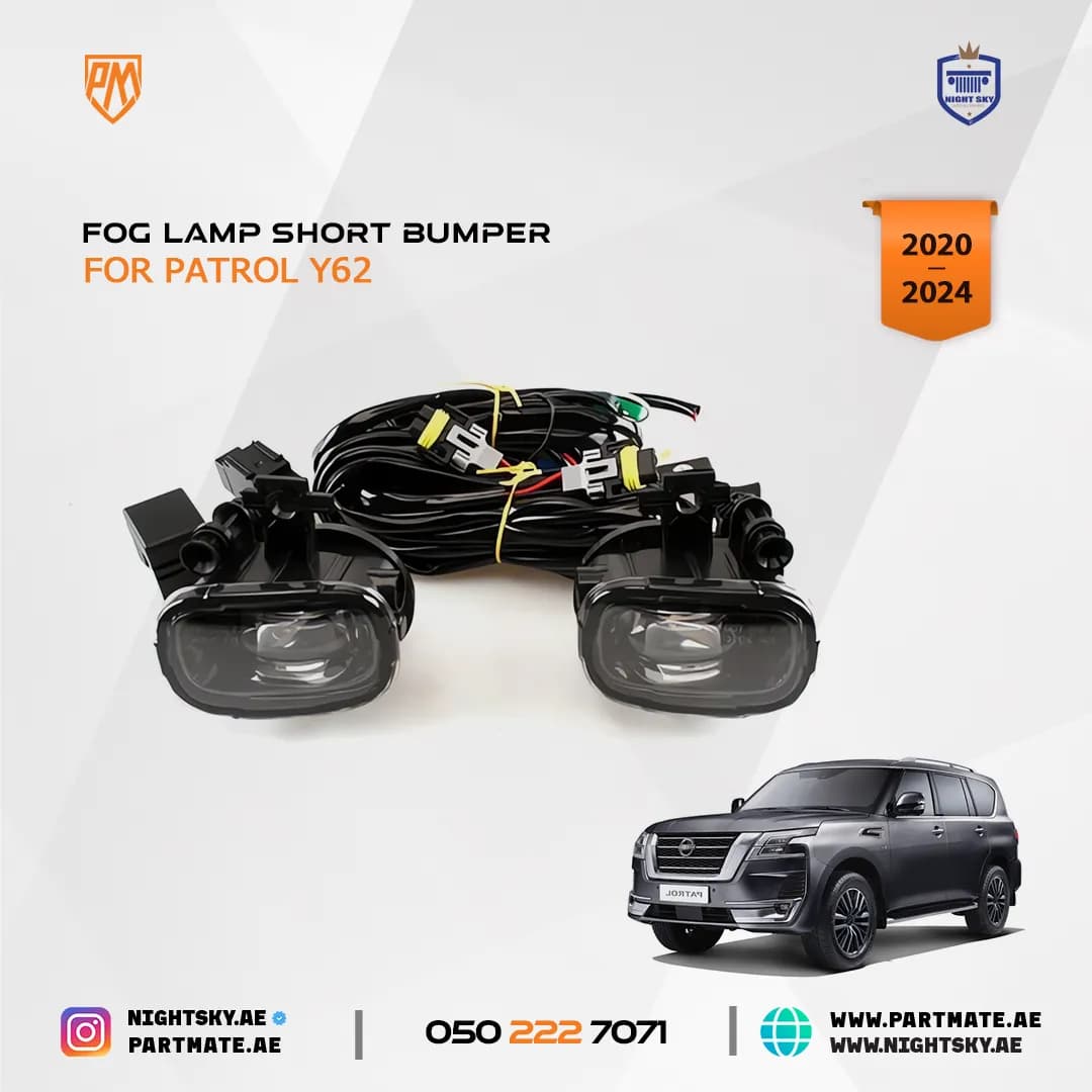 Nissan Patrol Y62 LED Fog Lights (2020–2024) – Right & Left Set