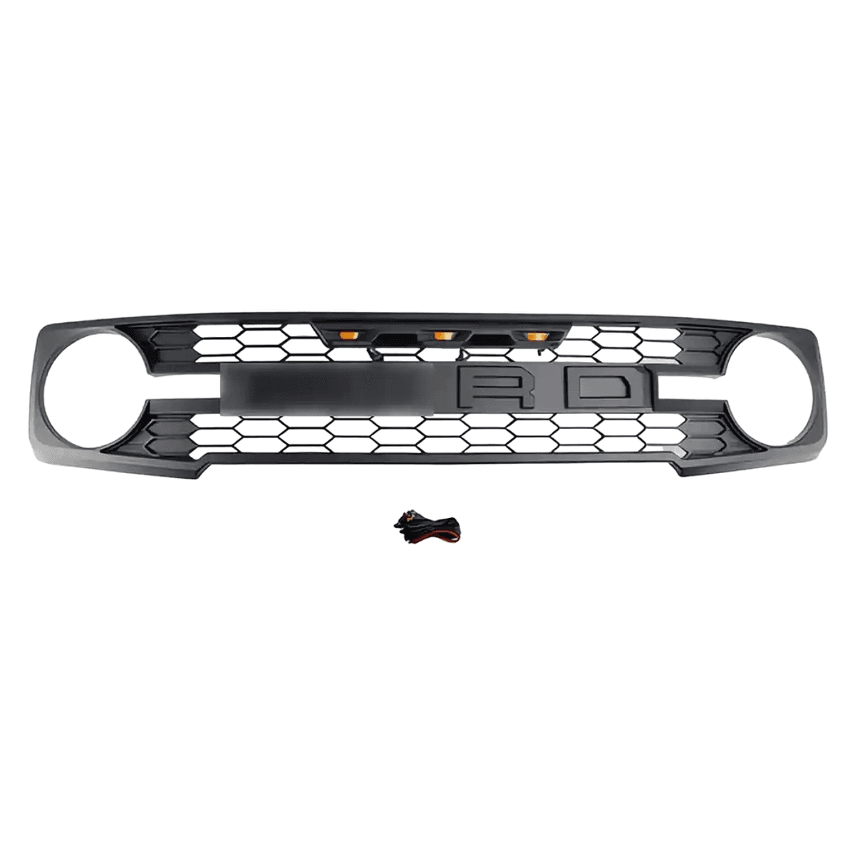 Ford Bronco Front Grille (2021–2023) – Matte Black Bumper Grill w LED Light