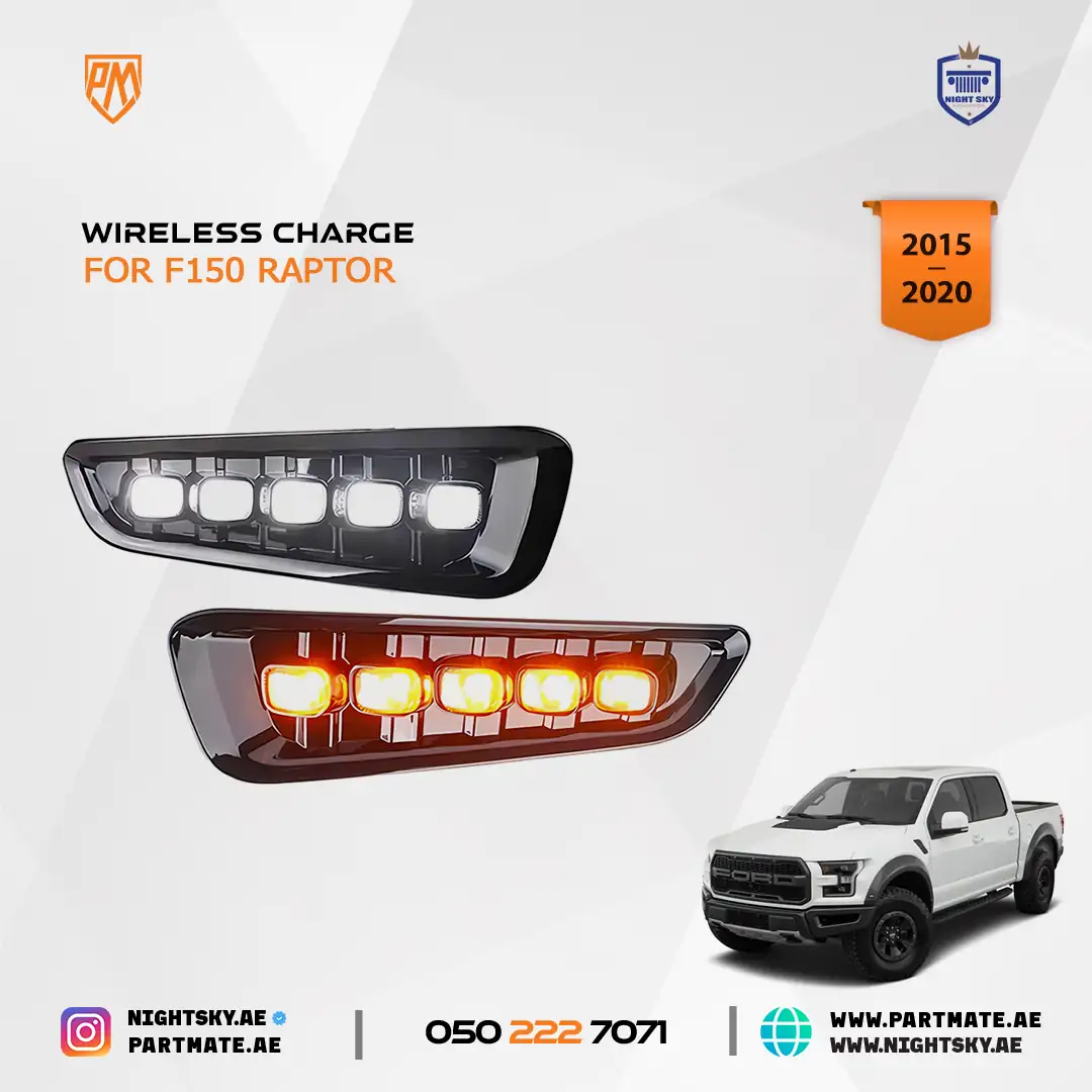 Ford F150 Raptor LED DRL Fog Light Kit White Amber Switchback 2015-2020