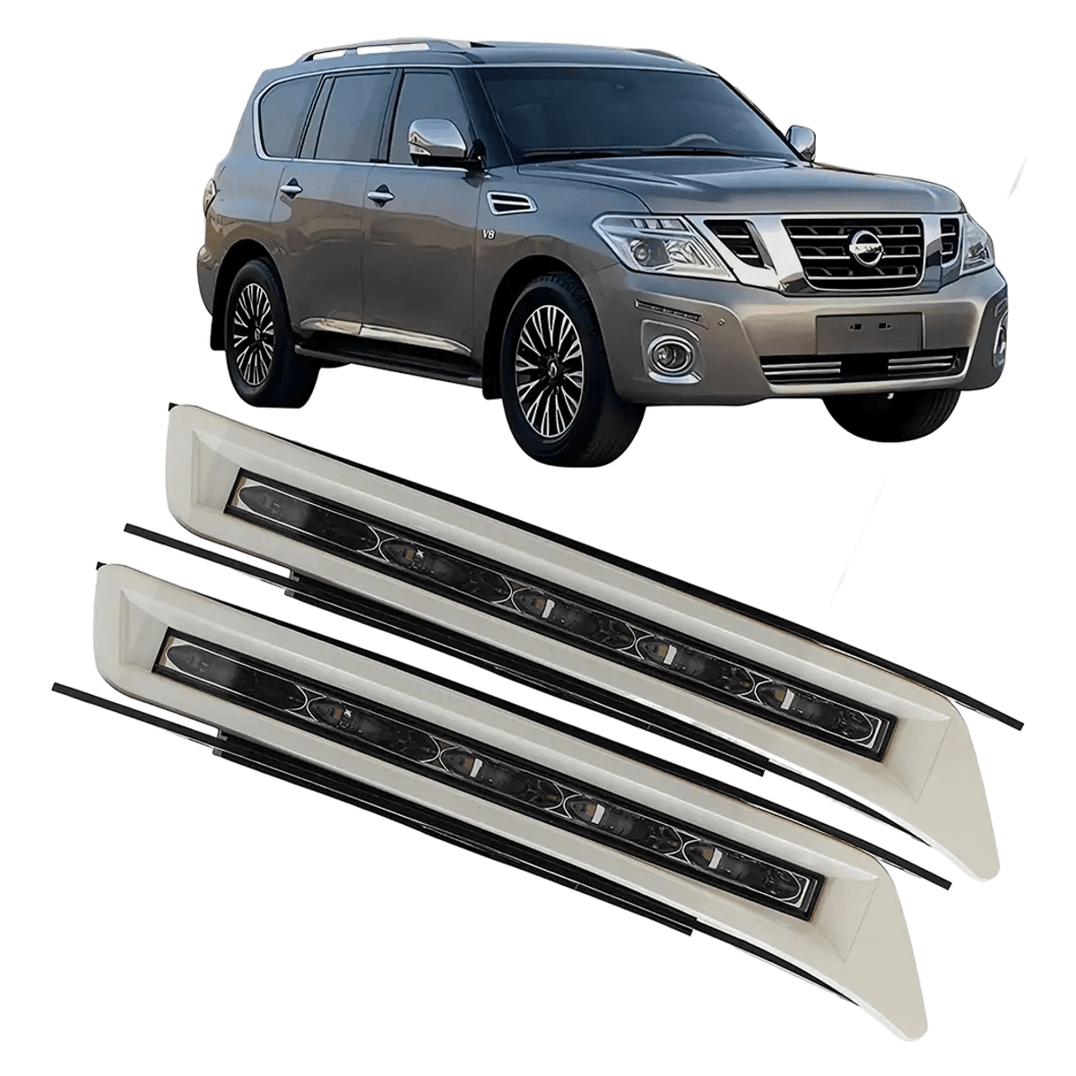Nissan Patrol Y62 LED Daytime Running Light DRL 2010-2014