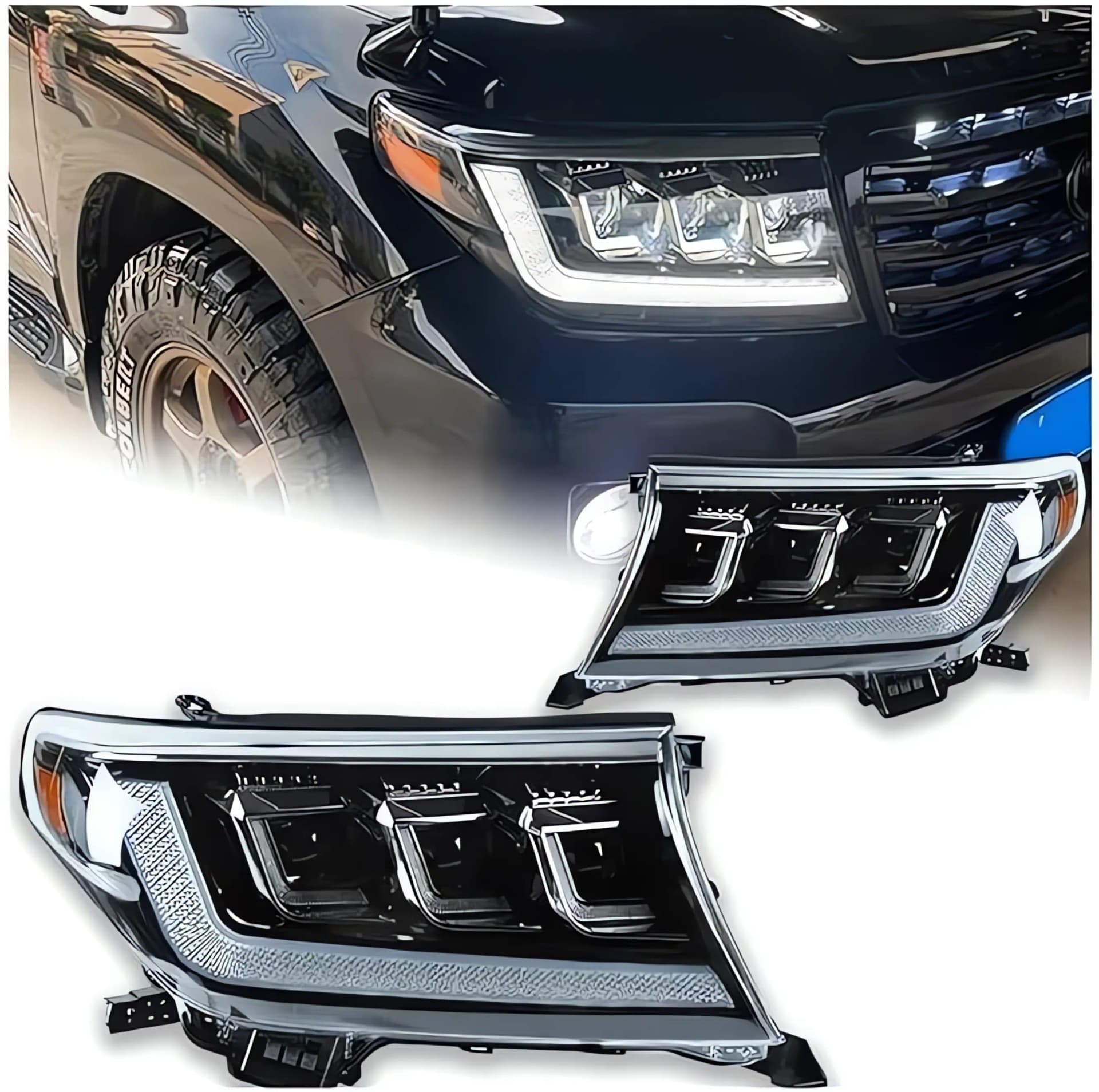 Toyota Land Cruiser LC200 LED Headlights