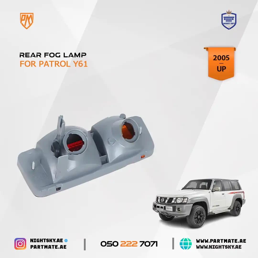 Nissan Patrol Y61 VTC Rear Bumper Tail Lights (2001–2004) – Fog, Brake, Stop & Indicator Lamps