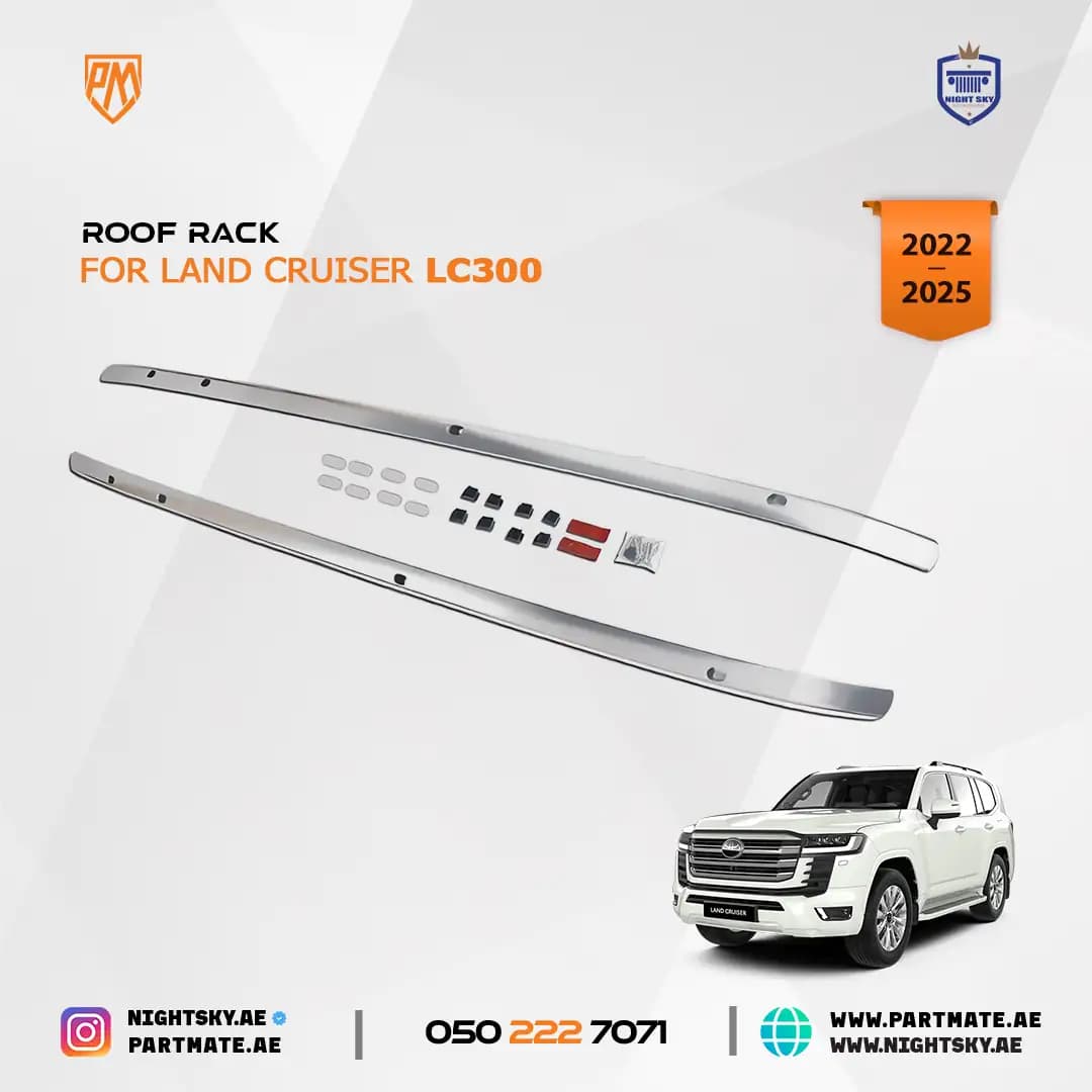 Toyota Land Cruiser LC300 2021-2023 Roof Rails Side Bars