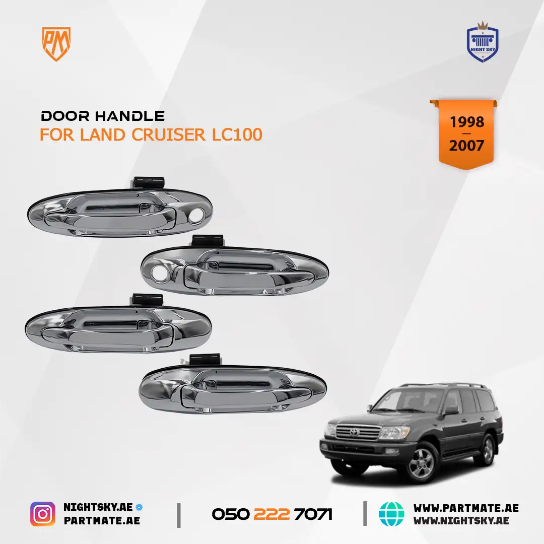 Toyota Land Cruiser LC100 Chrome Exterior Door Handle Set 1997-2007