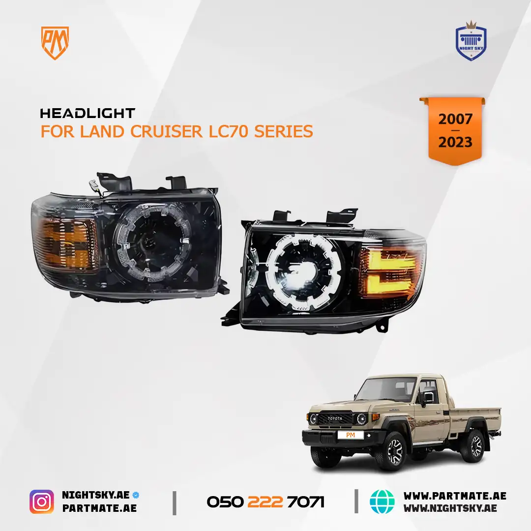 Toyota Land Cruiser LC70 LED Projector Headlights 2007-2021