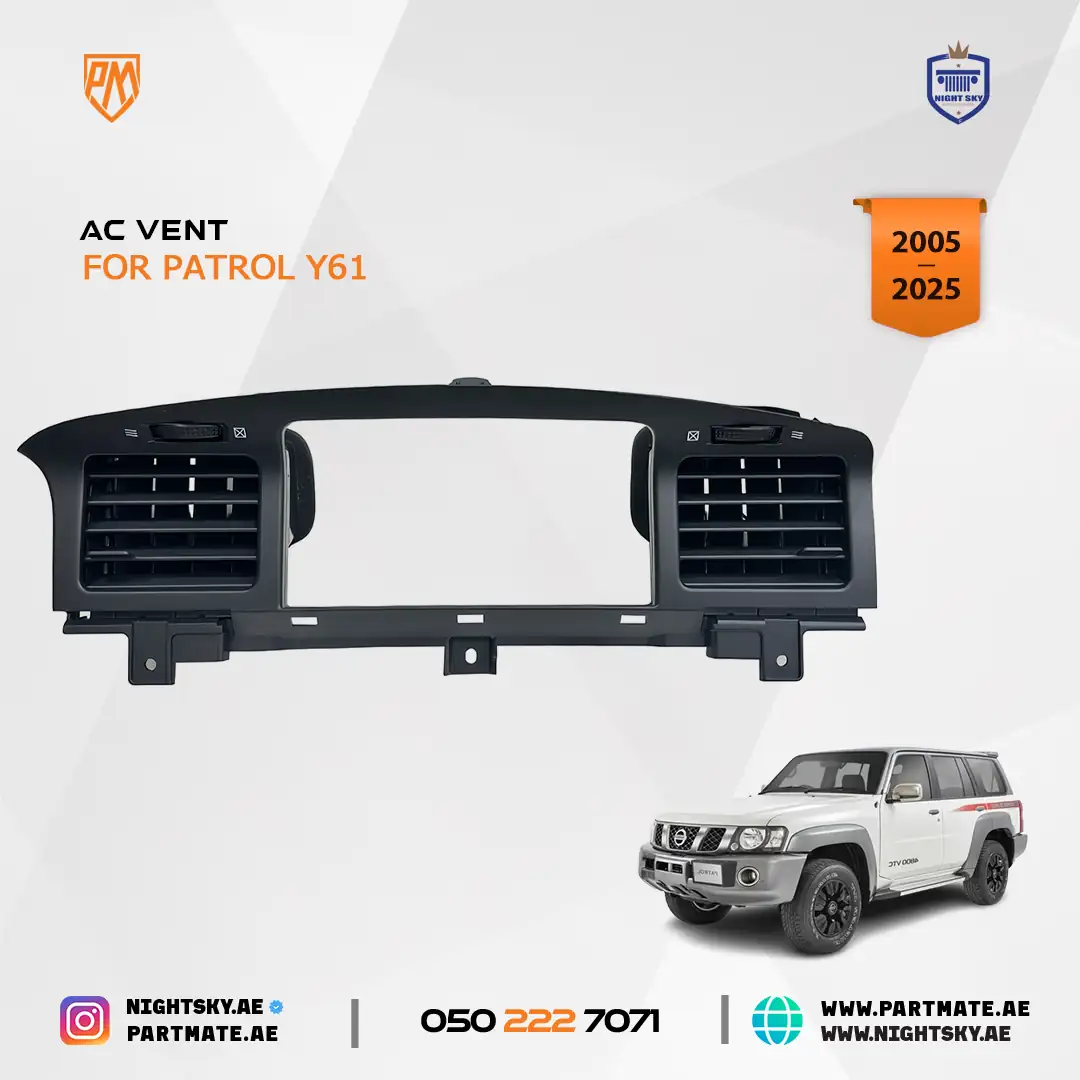 Nissan Patrol Y61 Dashboard AC Center Air Vent Frame Trim 2005-2023