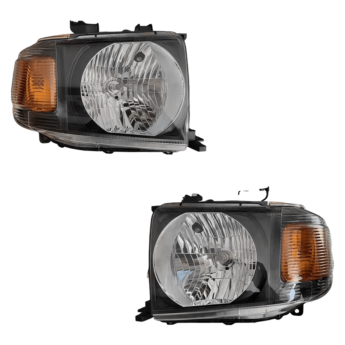 Toyota Land Cruiser Pickup Headlight Black OEM Style 2007-2023