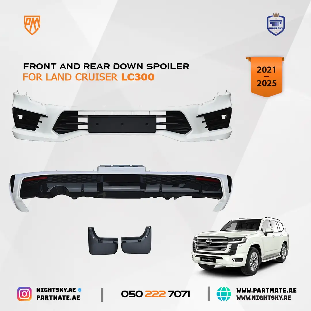 Toyota Land Cruiser LC300-M Body Kit Front Rear Bumper Spoiler Set
