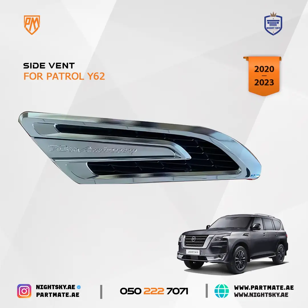 Nissan Patrol Y62 Side Fender Vent Trim 2020-2024
