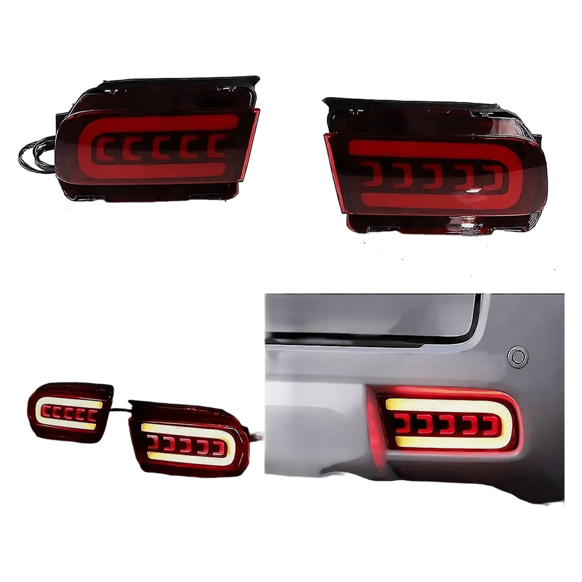 Toyota Land Cruiser Prado 150 LED Rear Bumper Reflector Lamp 2010-2018