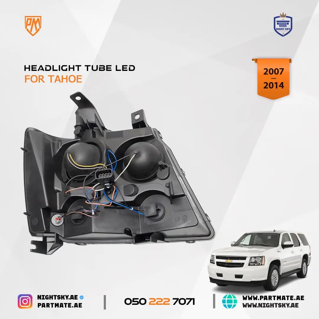 Chevrolet Avalanche Suburban Tahoe 2007-2014 Halogen Headlight Assembly Pair