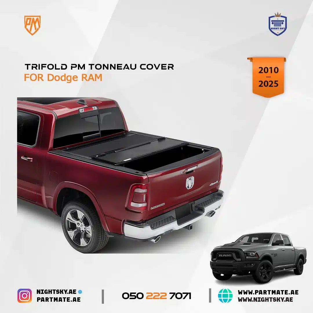 Dodge Ram Retractable PM Tonneau Cover (2010–2025) – Heavy-Duty Bed Protection