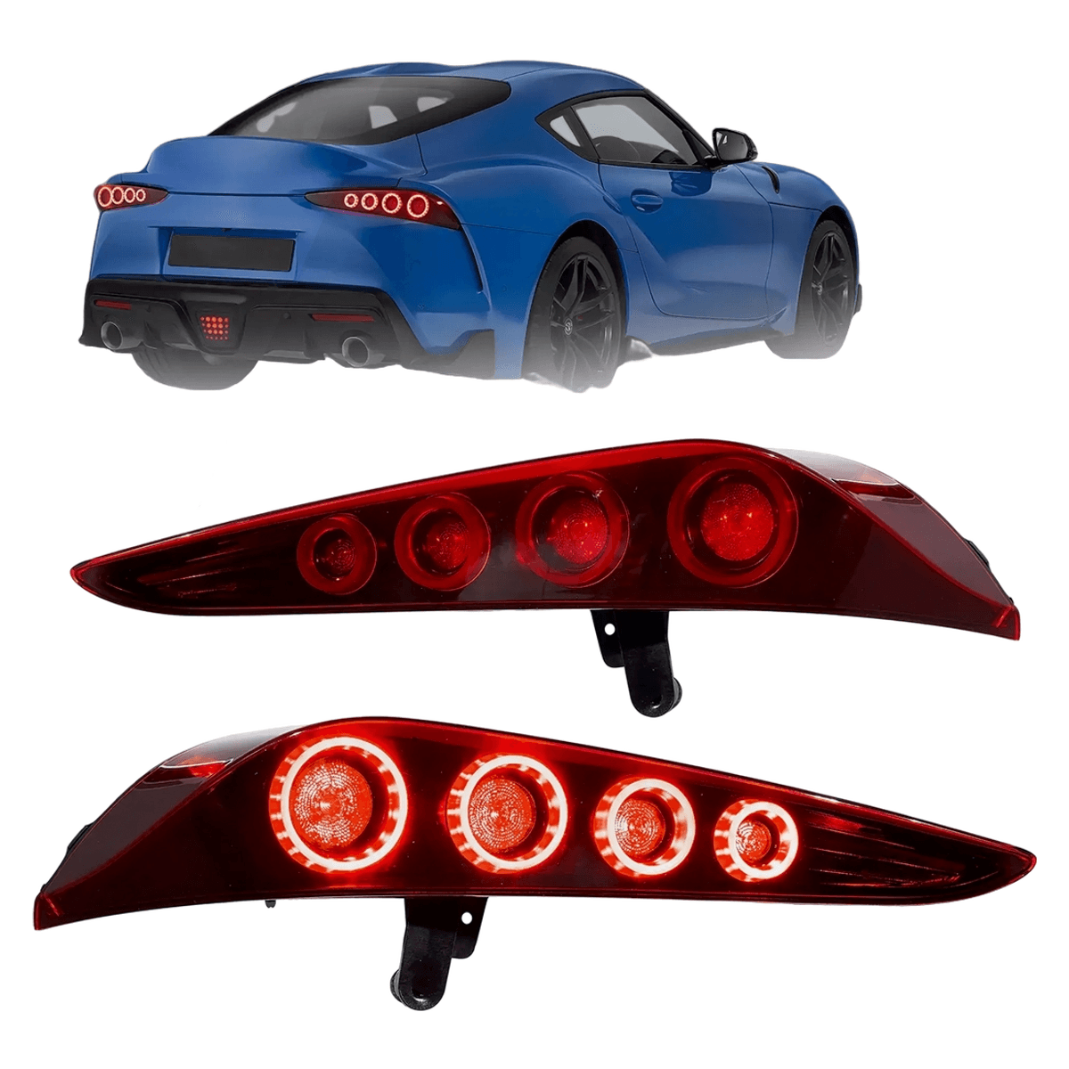 VLAND LED Tail Lights for Toyota GR Supra A90 A91 2019-2024