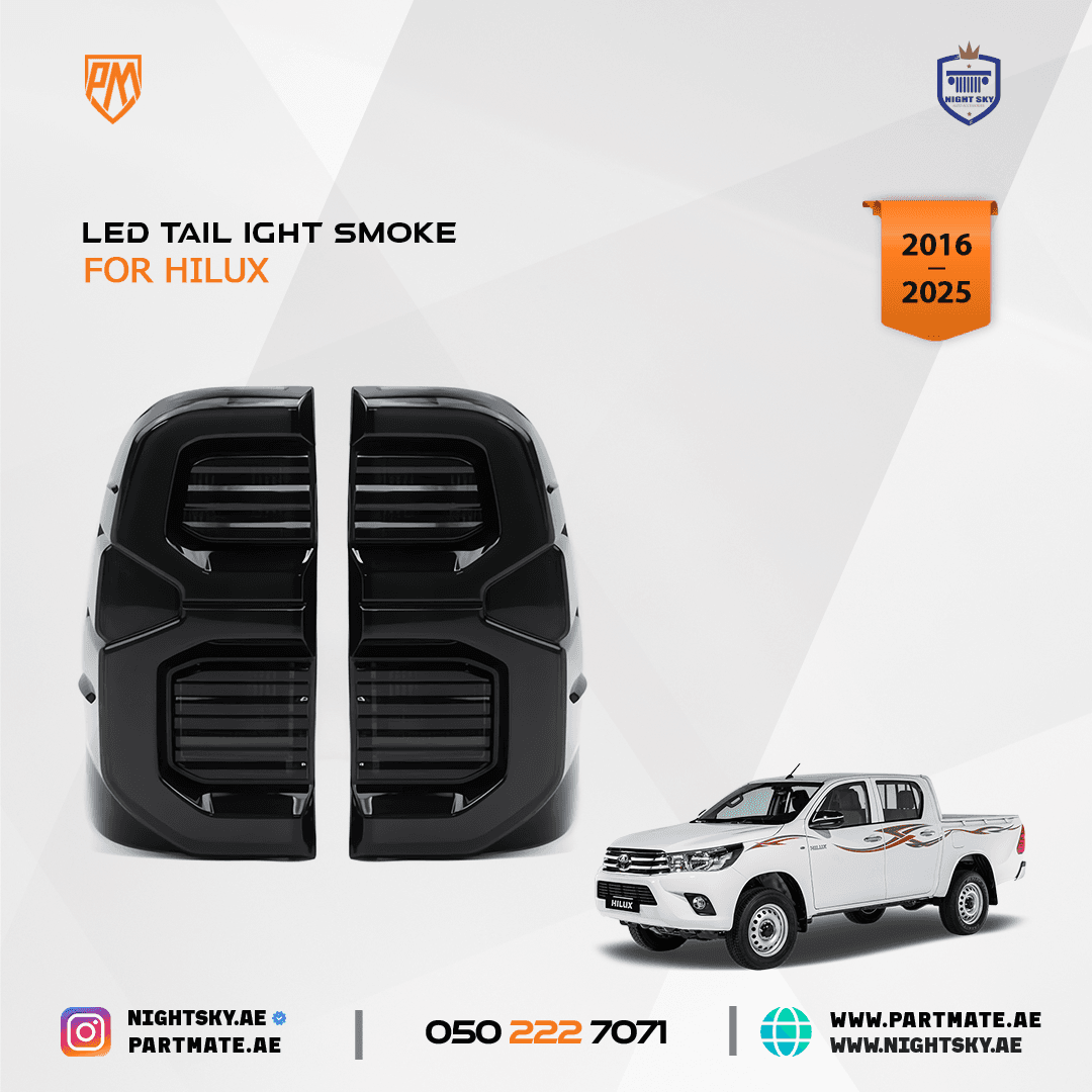 Toyota Hilux Revo LED Tail Light Smoke 2015-2022