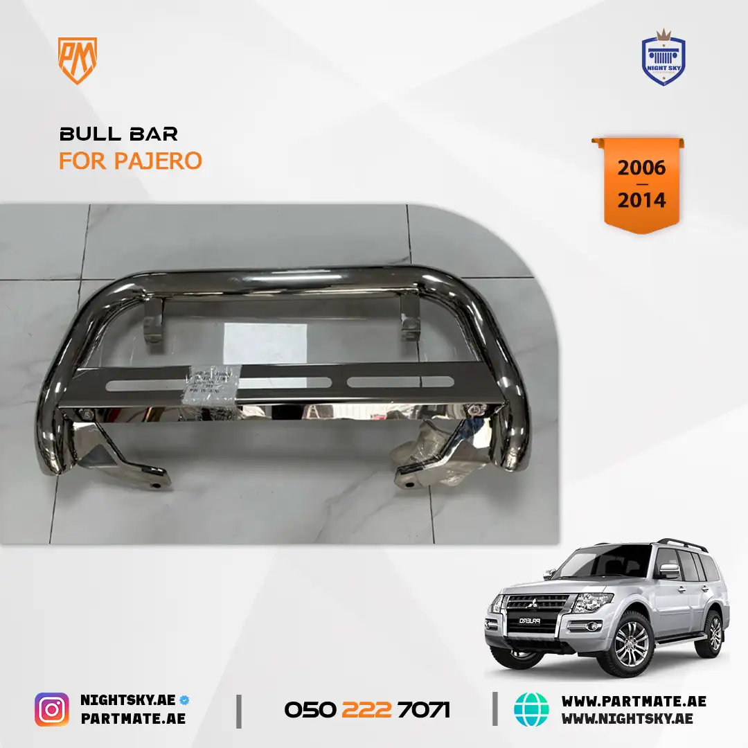 Mitsubishi Pajero NS NT Stainless Steel Nudge Bar Grille Guard 2006-2011