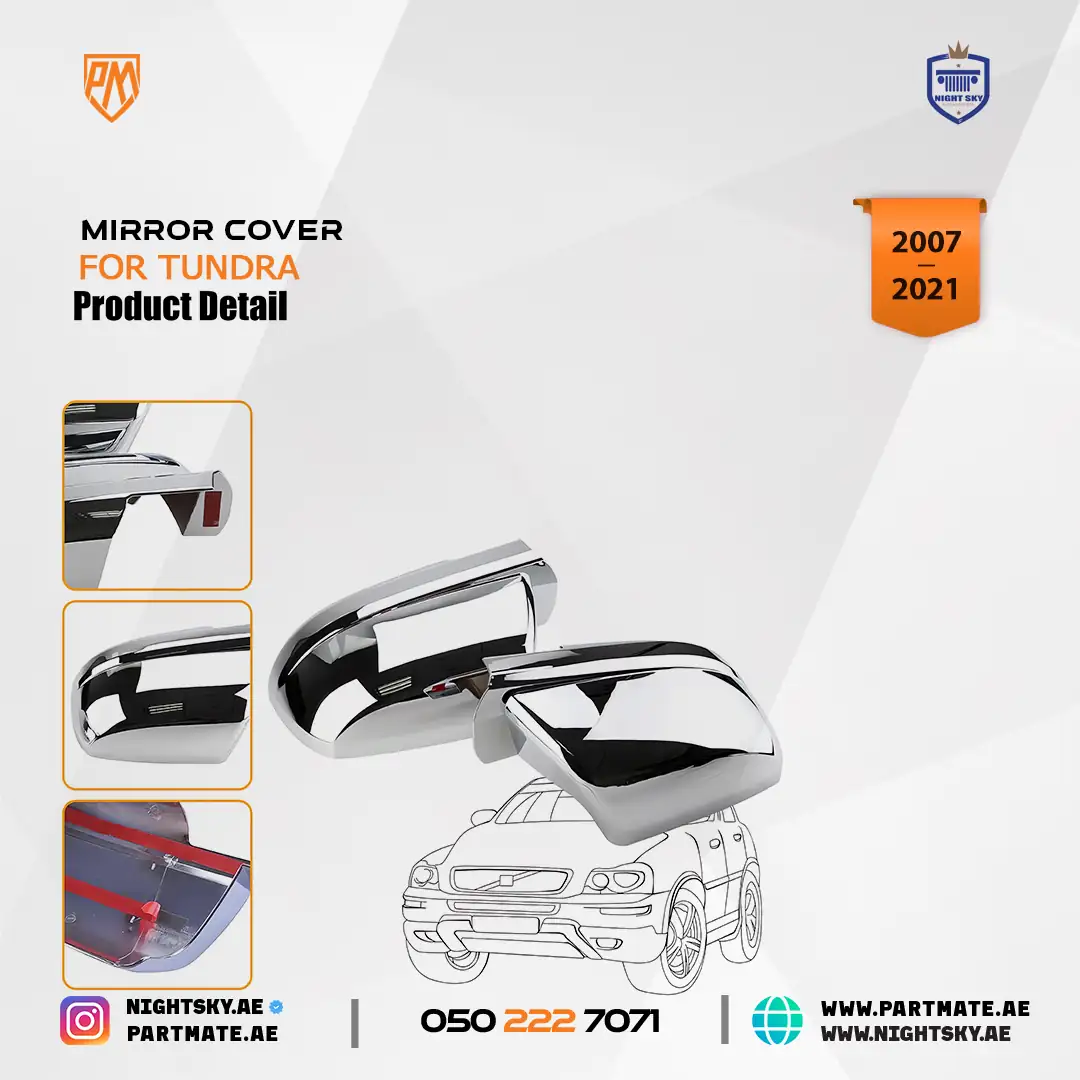 Toyota Tundra 2007-2021 Chrome Mirror Cover Full Set