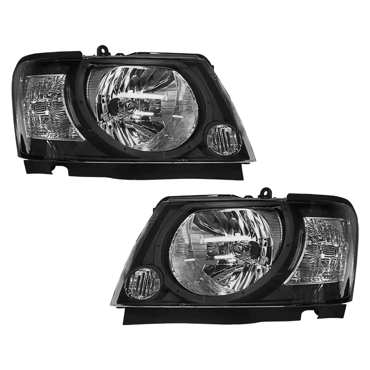 Nissan Patrol Y61 VTC Headlights (2004–2023) – Black Smoked Pair