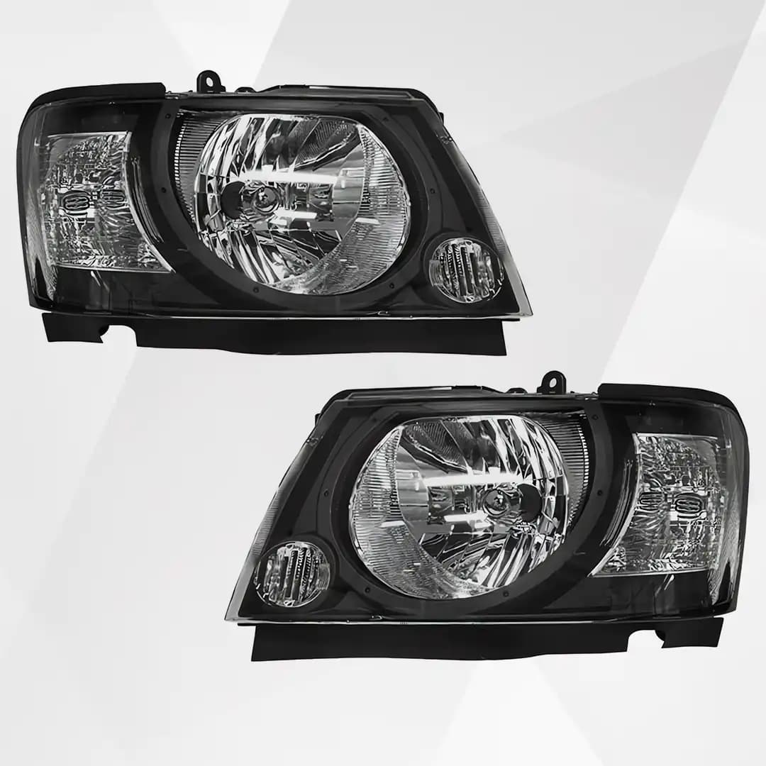 Nissan Patrol Y61 VTC Headlights (2004–2023) – Black Smoked Pair