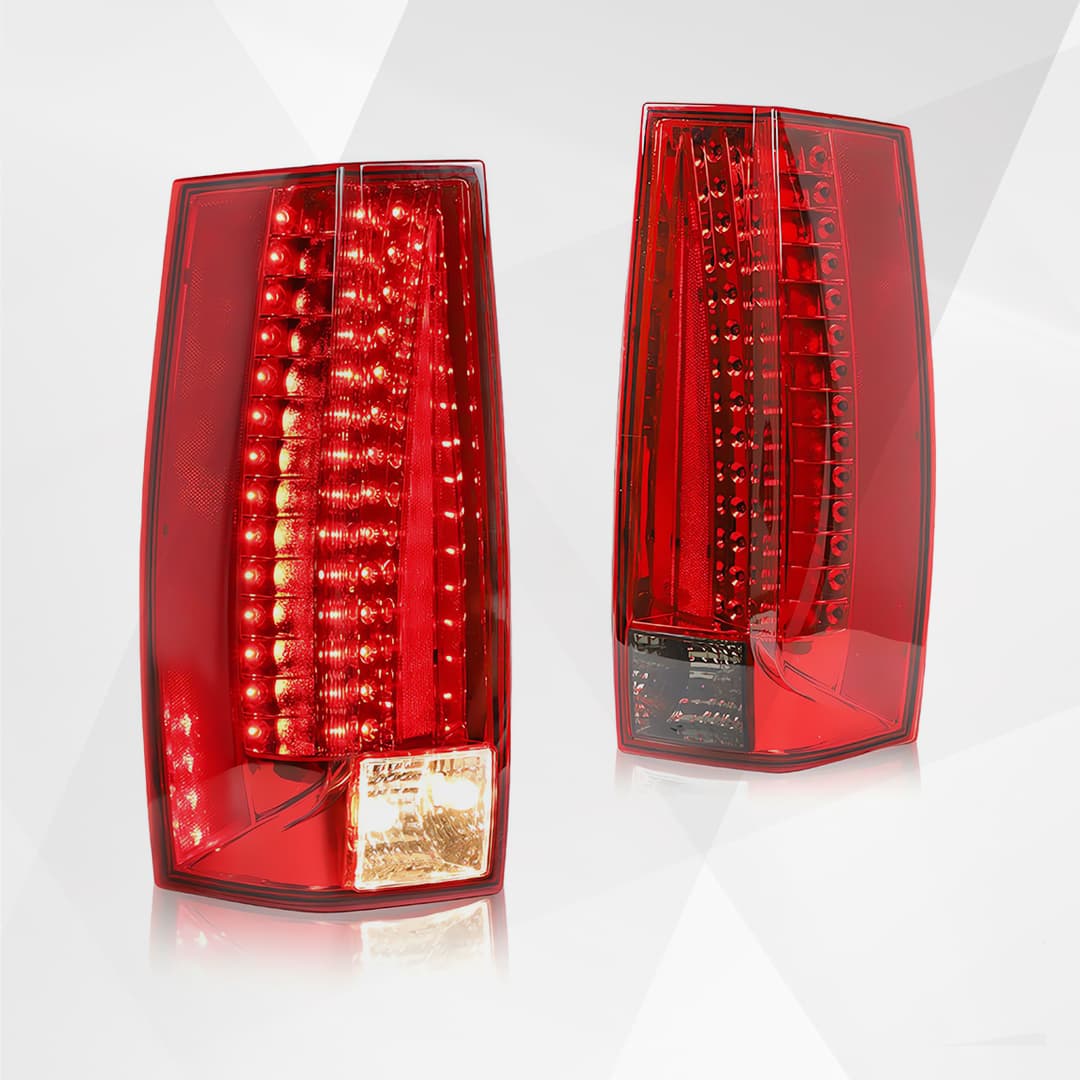 GMC Yukon Tahoe Suburban 2007-2014 Vland LED Tail Lights Red Signal