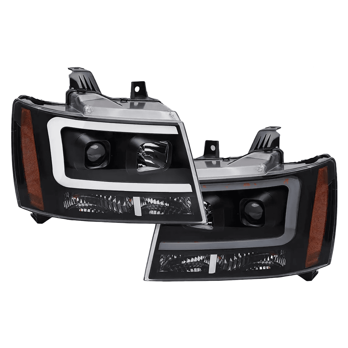 Chevrolet Avalanche Suburban Tahoe 2007-2014 Halogen Headlight Assembly Pair