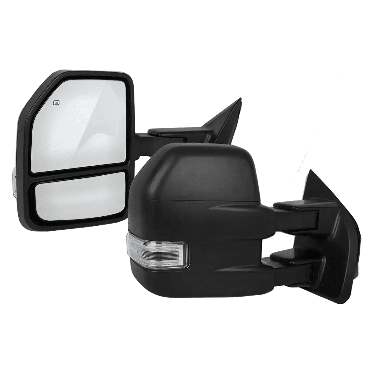 Ford F-150 Tow Mirrors (2015–2020) – Power Heated w Turn Signal & Temp Sensor Pair