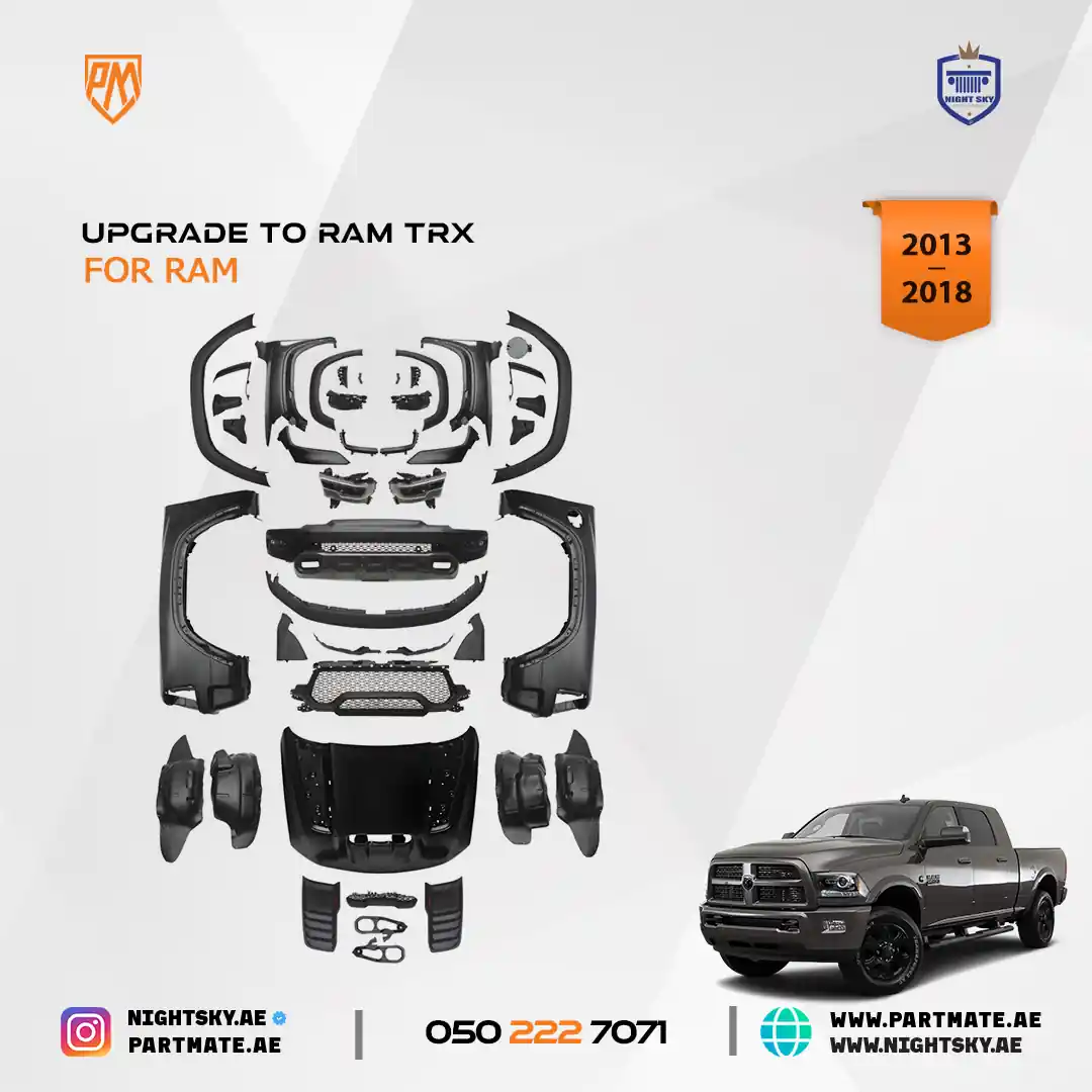 Dodge Ram Conversion Kit (2013–2018 → TRX) – Upgrade wo Tail Lights