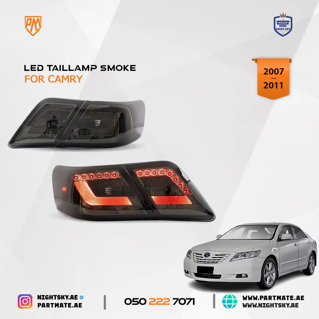 Toyota Camry XV40 2007-2011 Vland Smoke LED Tail Lights Amber Signal