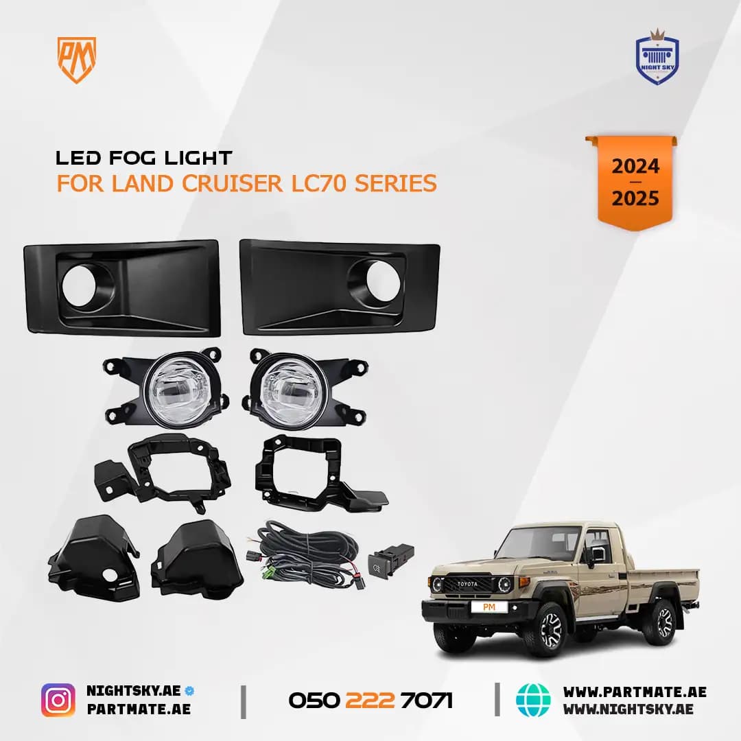 Toyota Land Cruiser FJ70 LED Fog Light Kit 2023-On