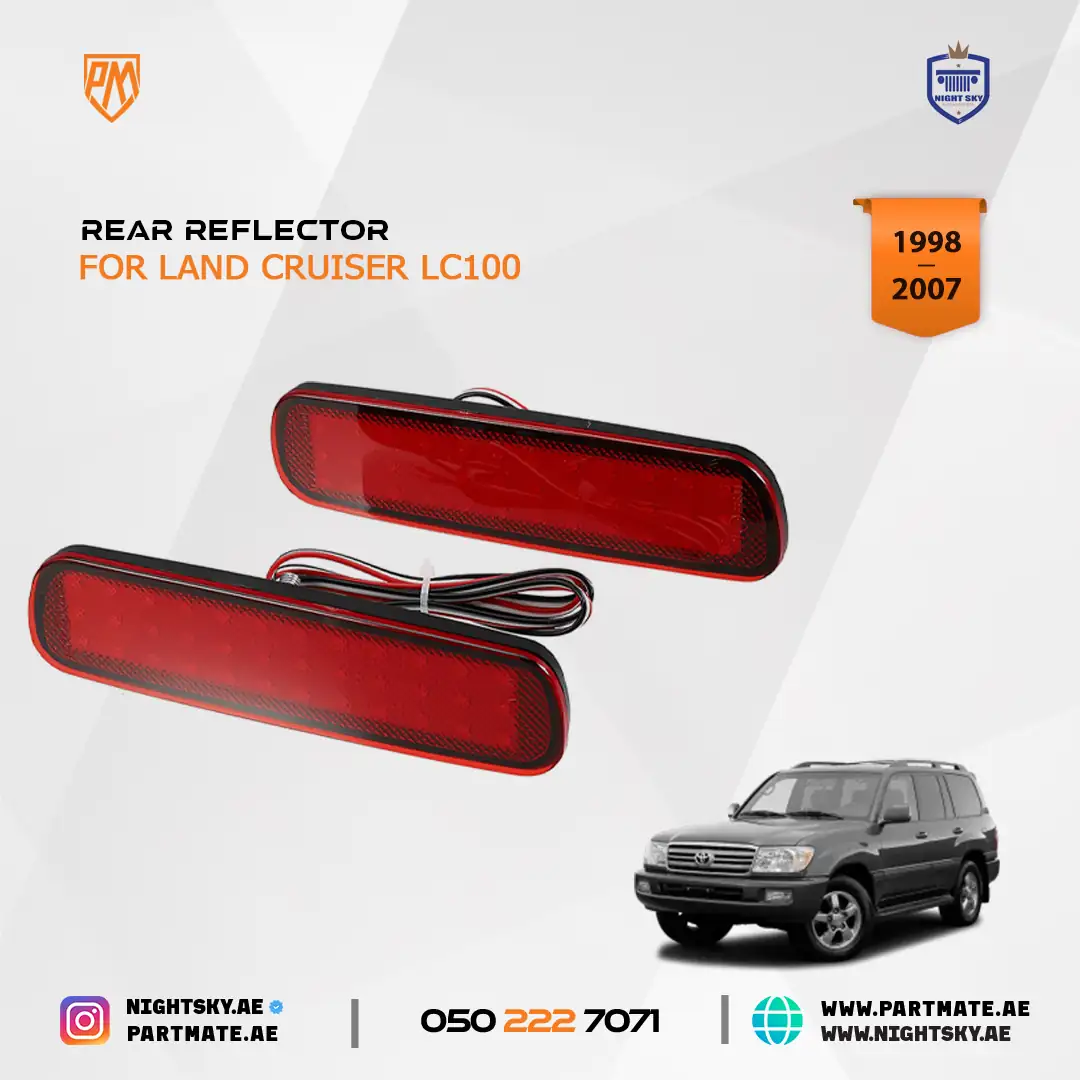Toyota Land Cruiser 100 & Lexus LX470 LED Rear Bumper Reflector Light 81920-60051 Set