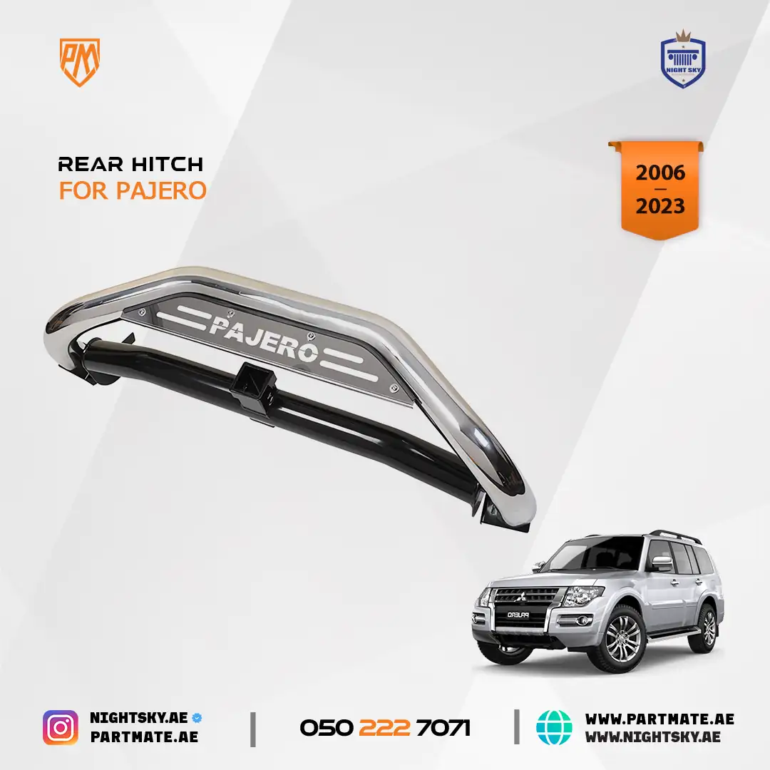 Mitsubishi Pajero Rear Bumper Tow Hitch Steel Anti-Collision