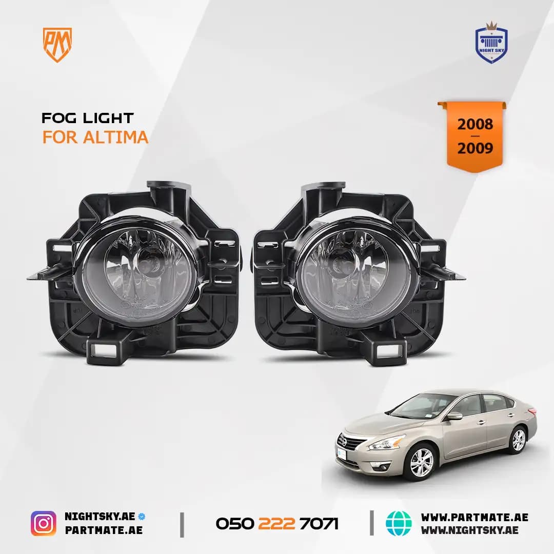 Nissan Altima Fog Lights Clear Lens OE Style 2008-2009